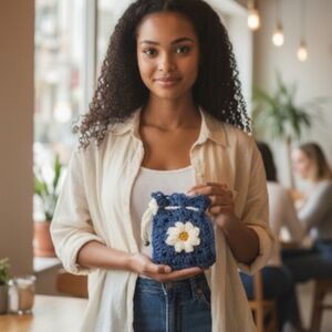 Daisy Crochet Handbag